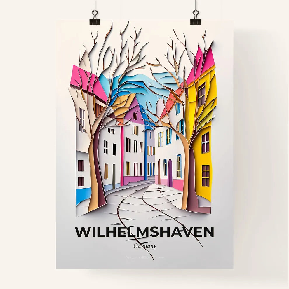 Vivid Wilhelmshaven, Germany, Colorful Poster