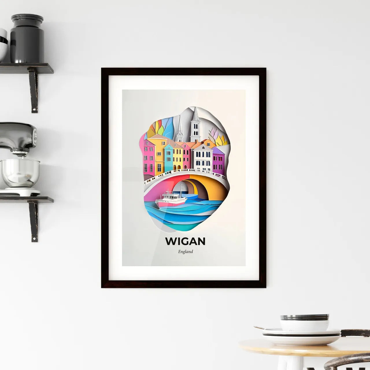 Vivid Wigan, England, Framed Wall Art