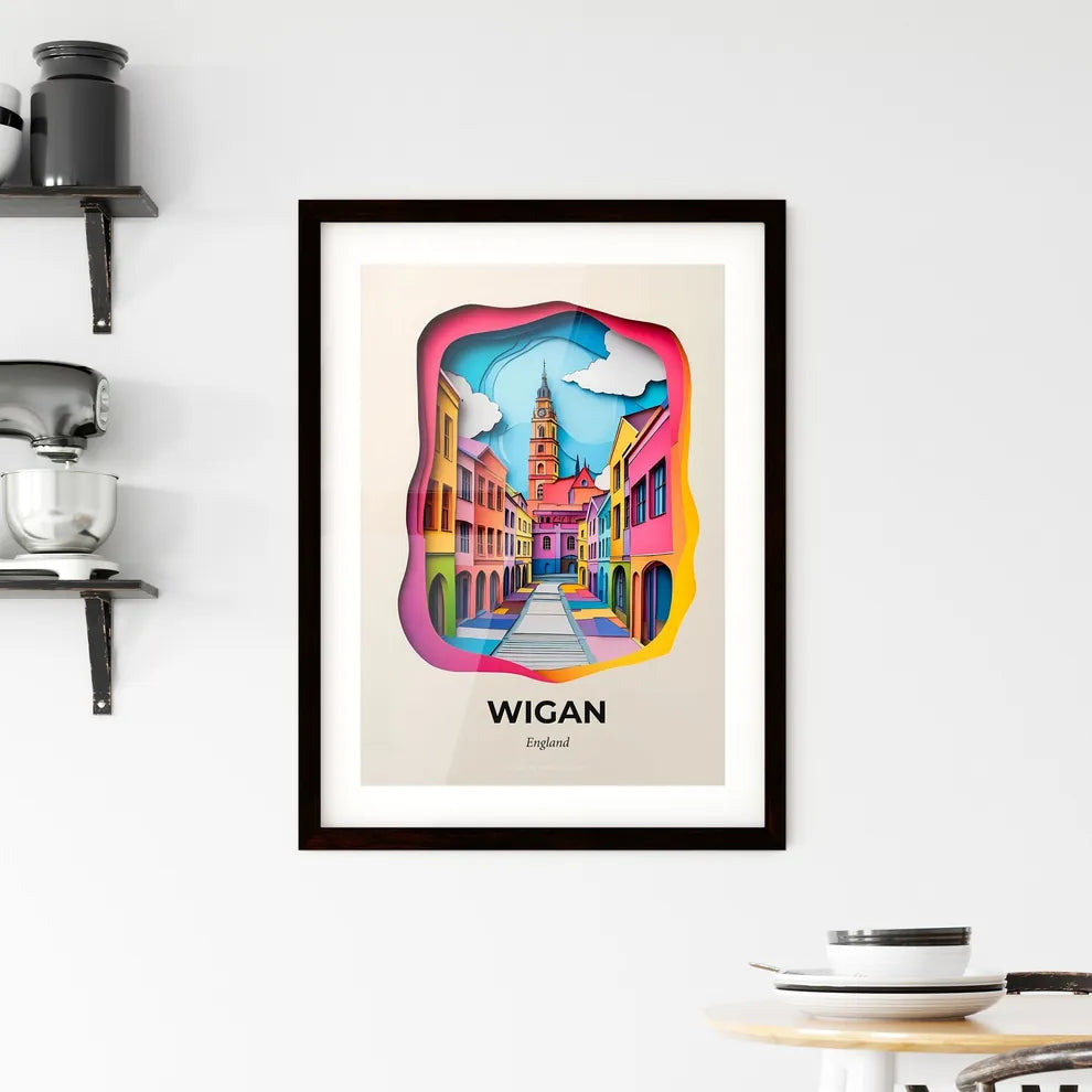 Vivid Wigan, England, Framed Wall Art