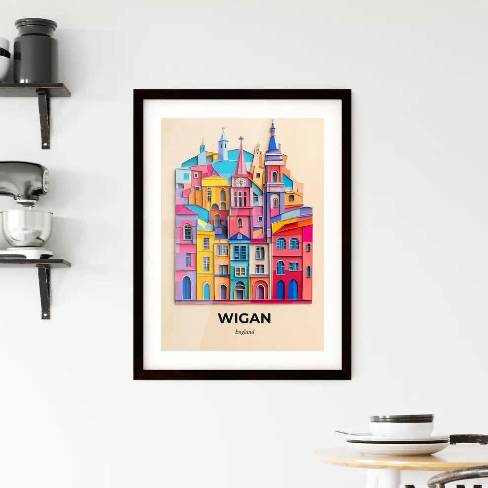 Vivid Wigan, England, Framed Wall Art