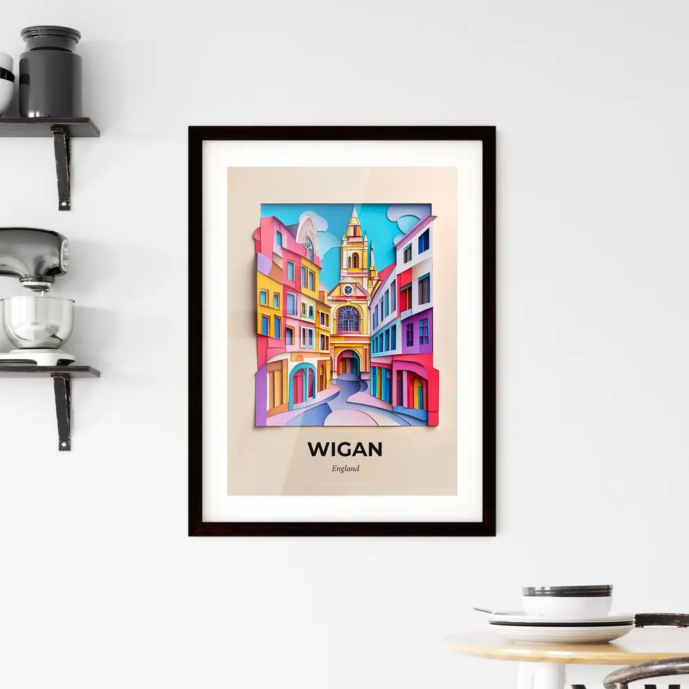 Vivid Wigan, England, Framed Wall Art