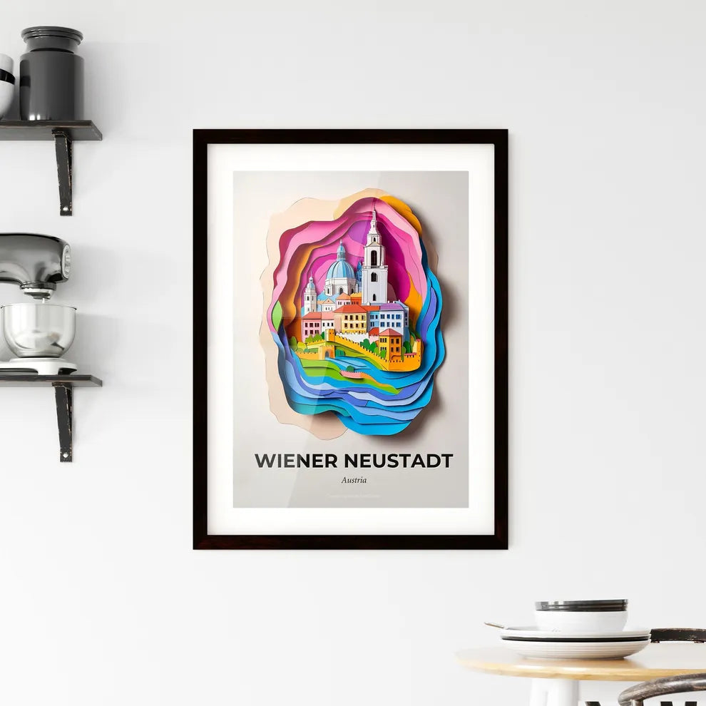Vivid Wiener Neustadt, Austria, Framed Wall Art