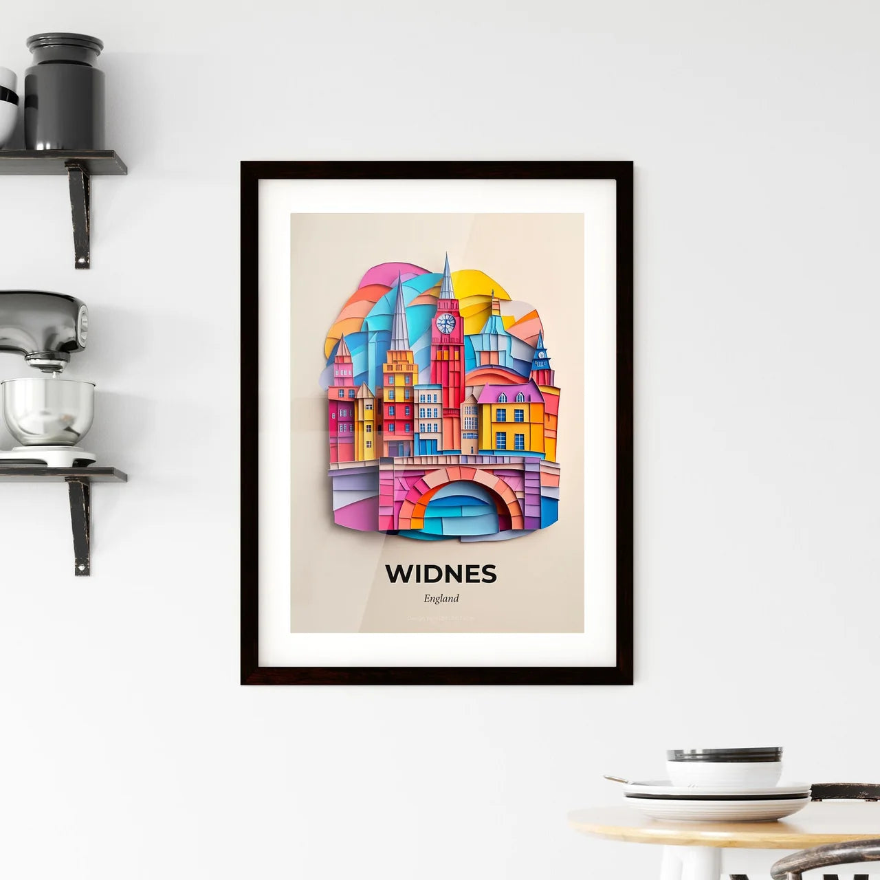 Vivid Widnes, England, Framed Wall Art