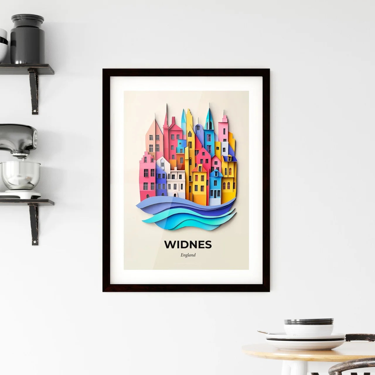 Vivid Widnes, England, Framed Wall Art