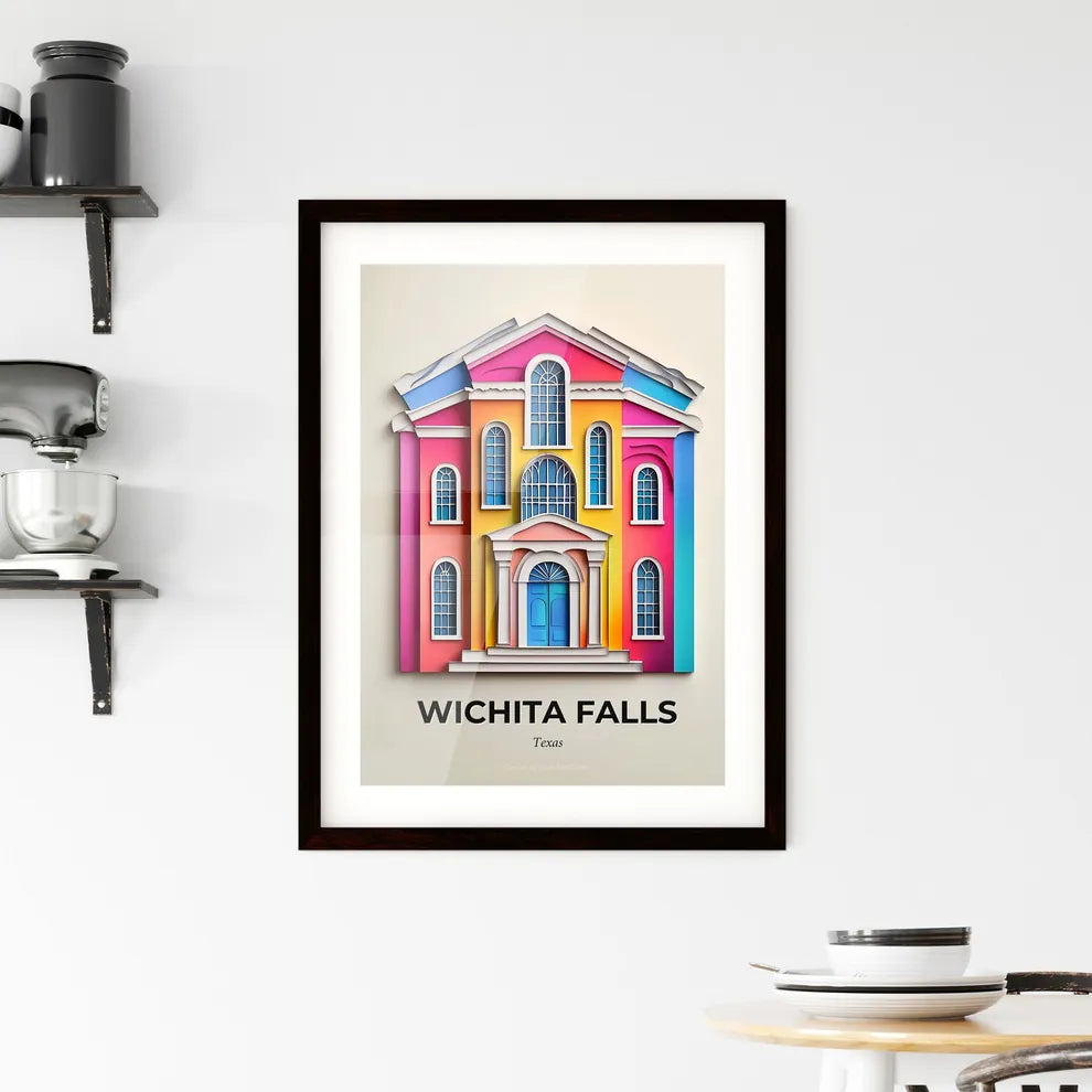 Vivid Wichita Falls, Texas, Framed Wall Art