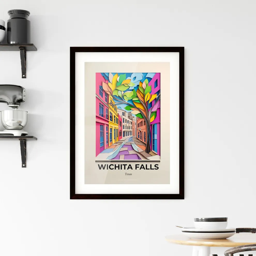Vivid Wichita Falls, Texas, Framed Wall Art