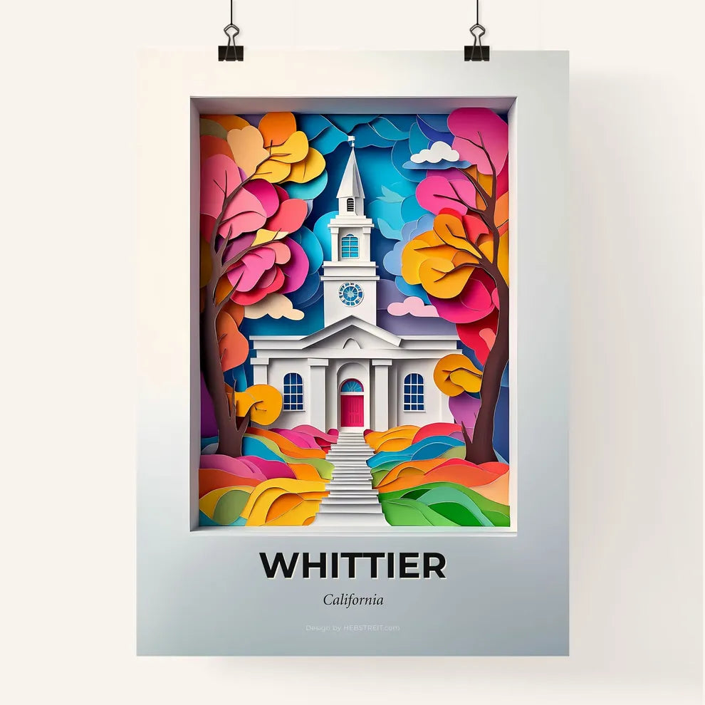 Vivid Whittier, California, Colorful Poster