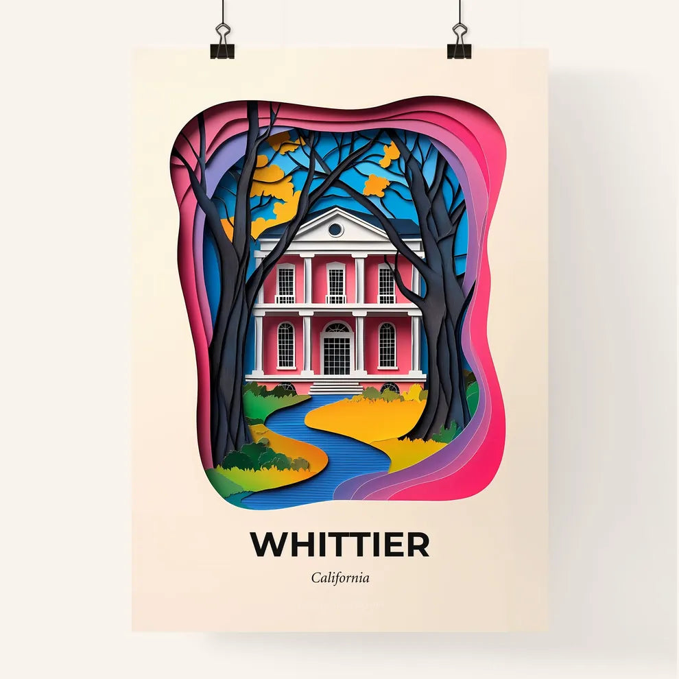 Vivid Whittier, California, Colorful Poster