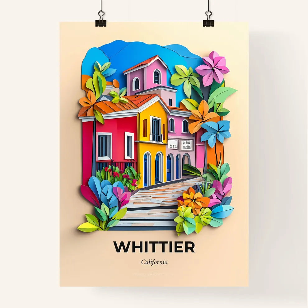 Vivid Whittier, California, Colorful Poster