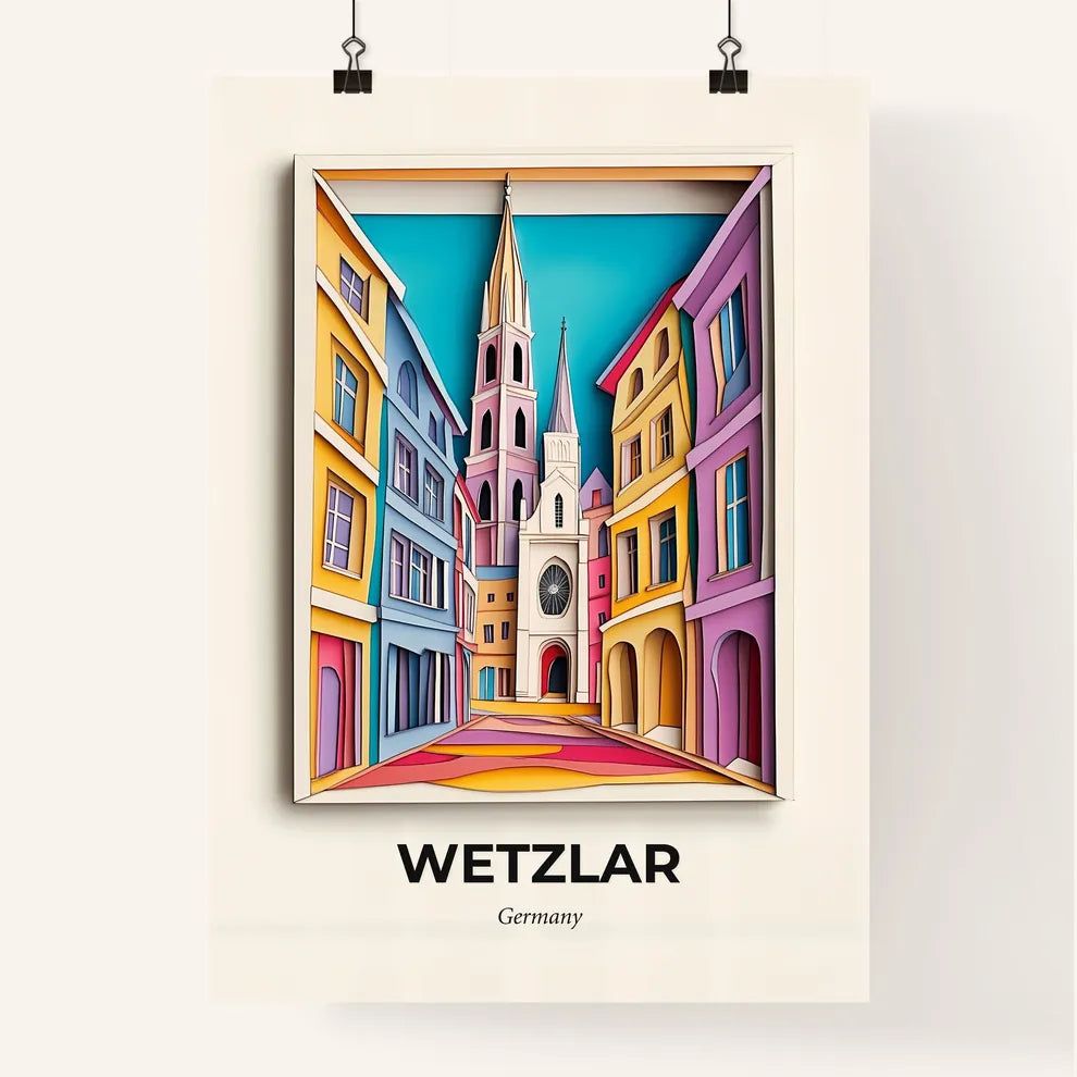 Vivid Wetzlar, Germany, Colorful Poster