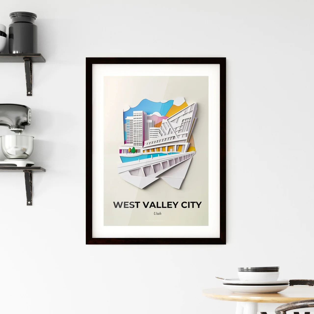 Vivid West Valley City, Utah, Framed Wall Art