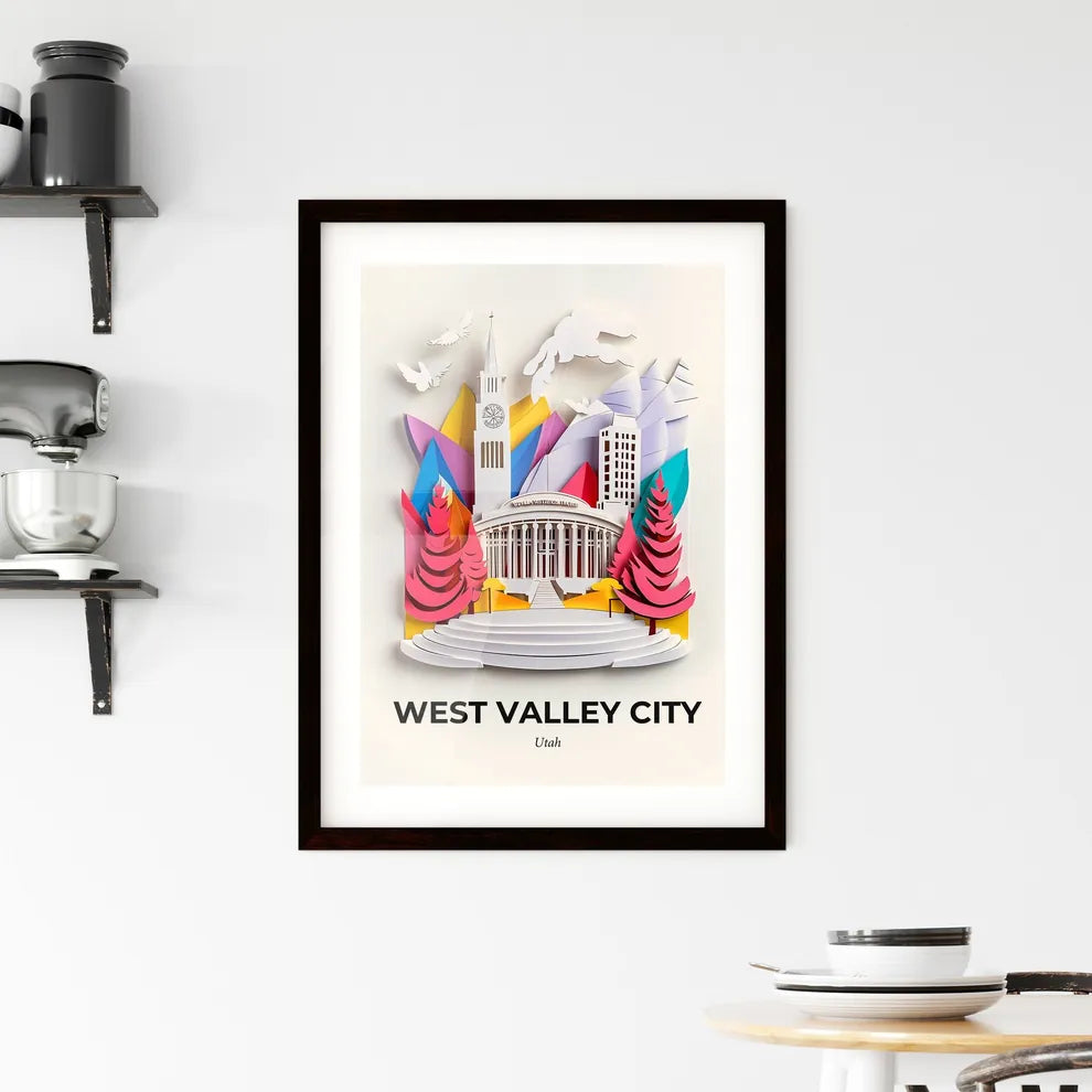 Vivid West Valley City, Utah, Framed Wall Art