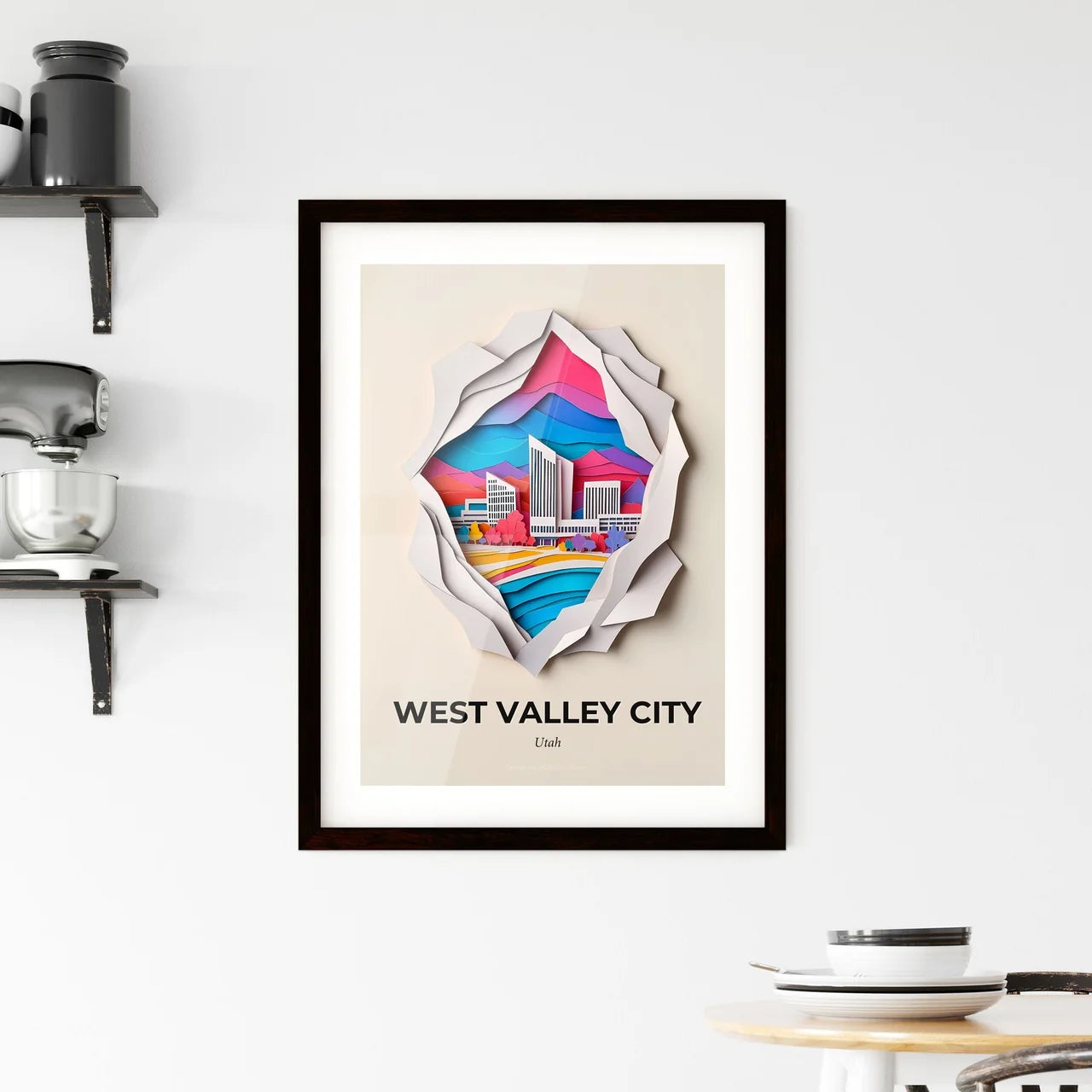 Vivid West Valley City, Utah, Framed Wall Art