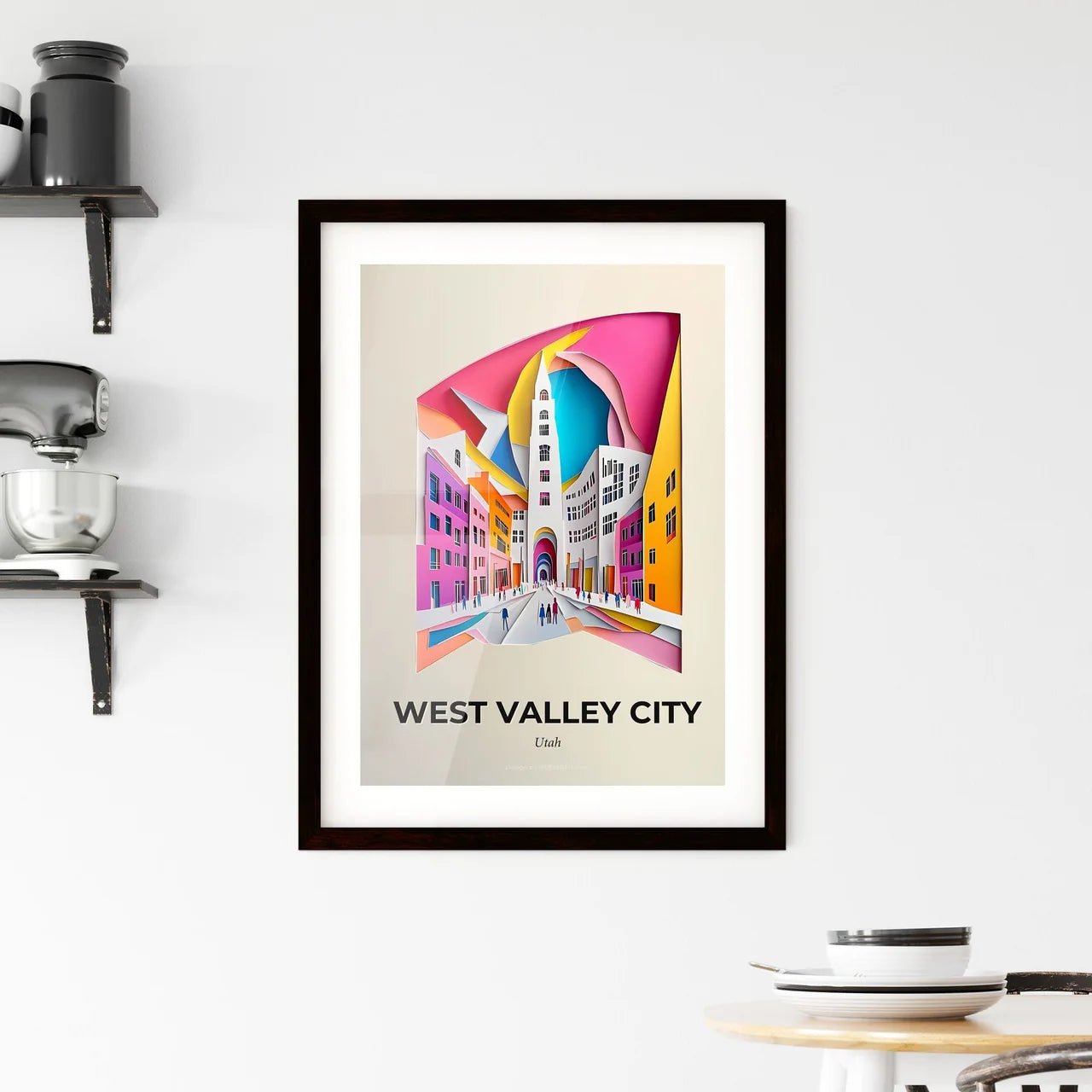 Vivid West Valley City, Utah, Framed Wall Art