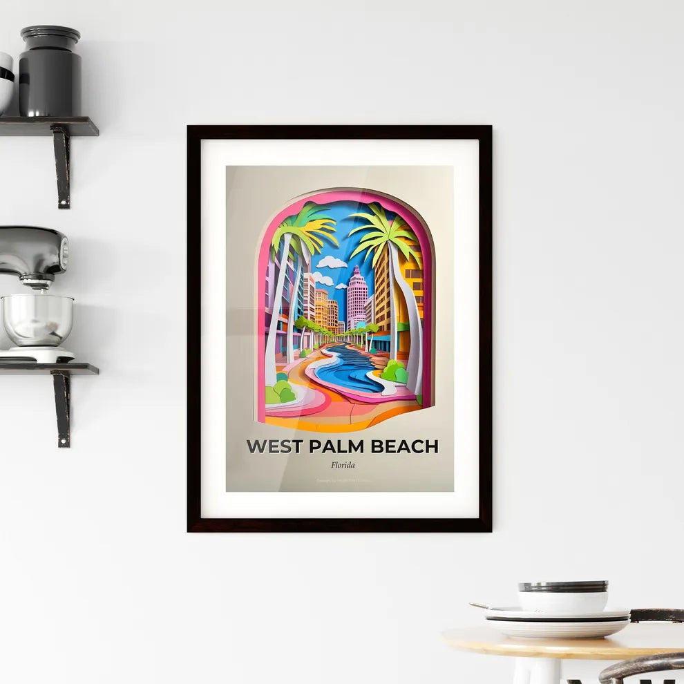 Vivid West Palm Beach, Florida, Framed Wall Art