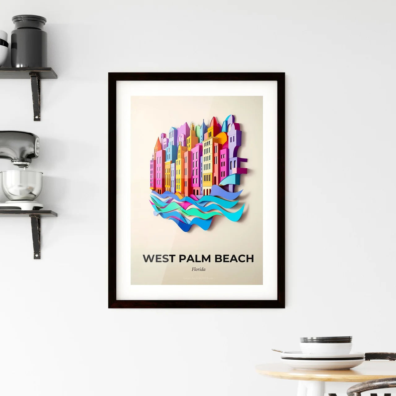 Vivid West Palm Beach, Florida, Framed Wall Art
