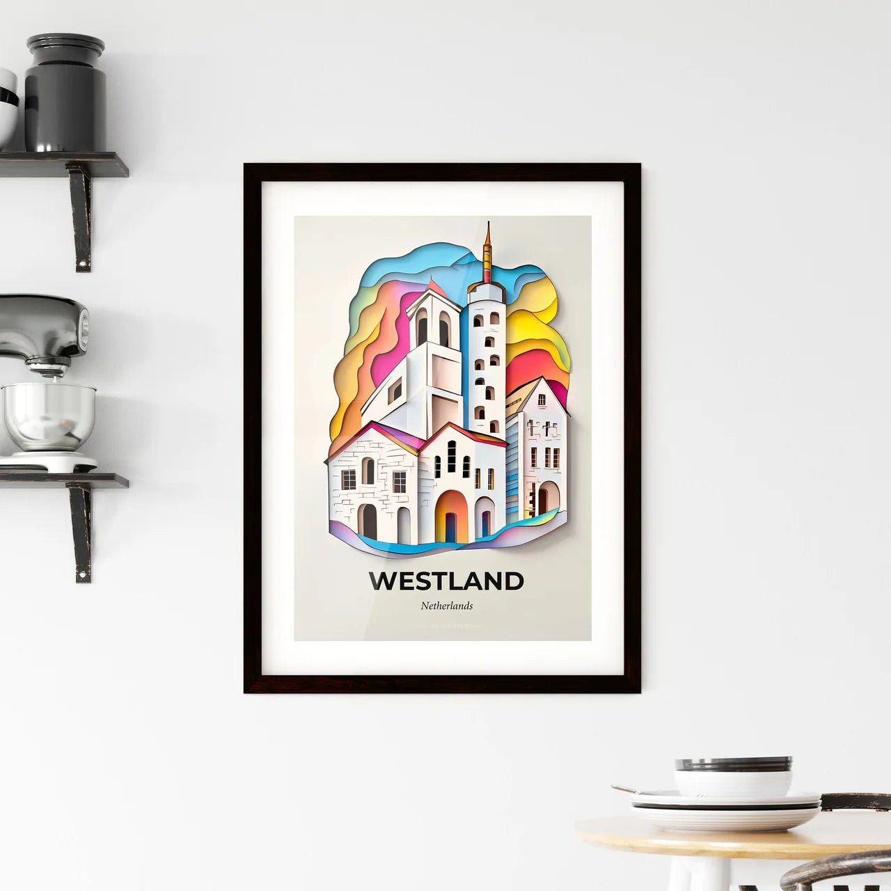 Vivid Westland, Netherlands, Framed Wall Art