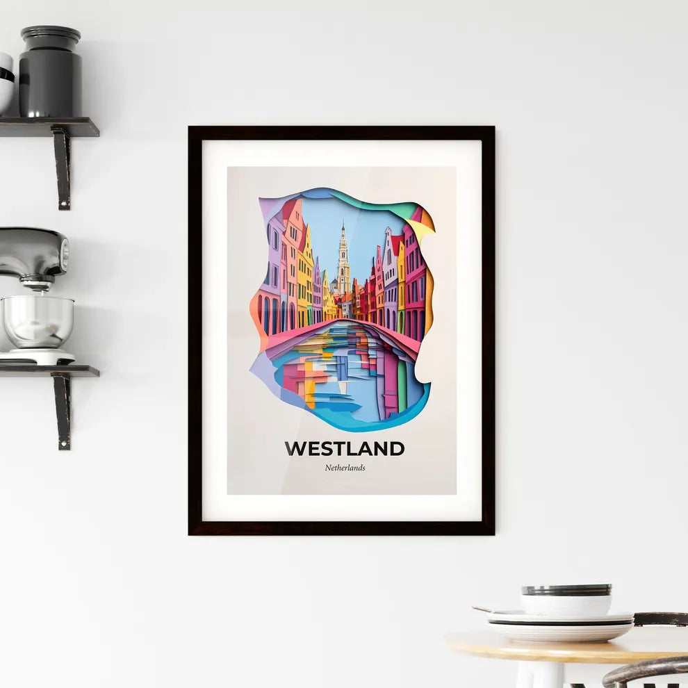 Vivid Westland, Netherlands, Framed Wall Art
