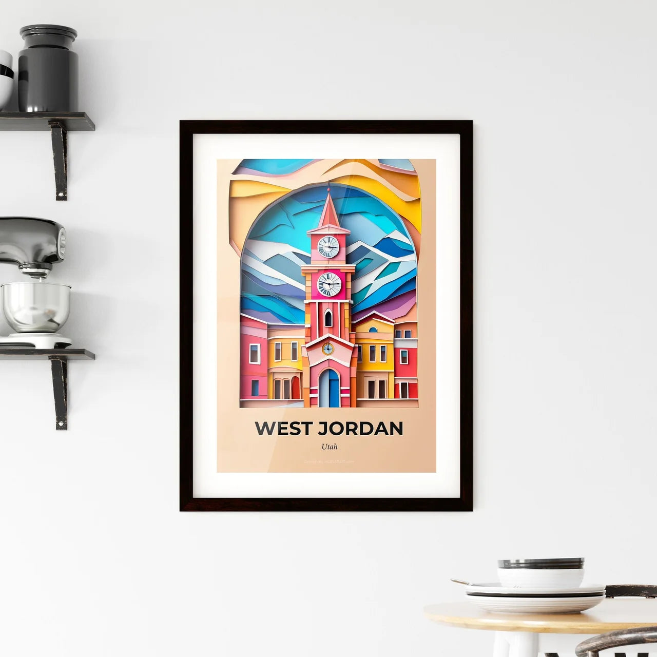 Vivid West Jordan, Utah, Framed Wall Art