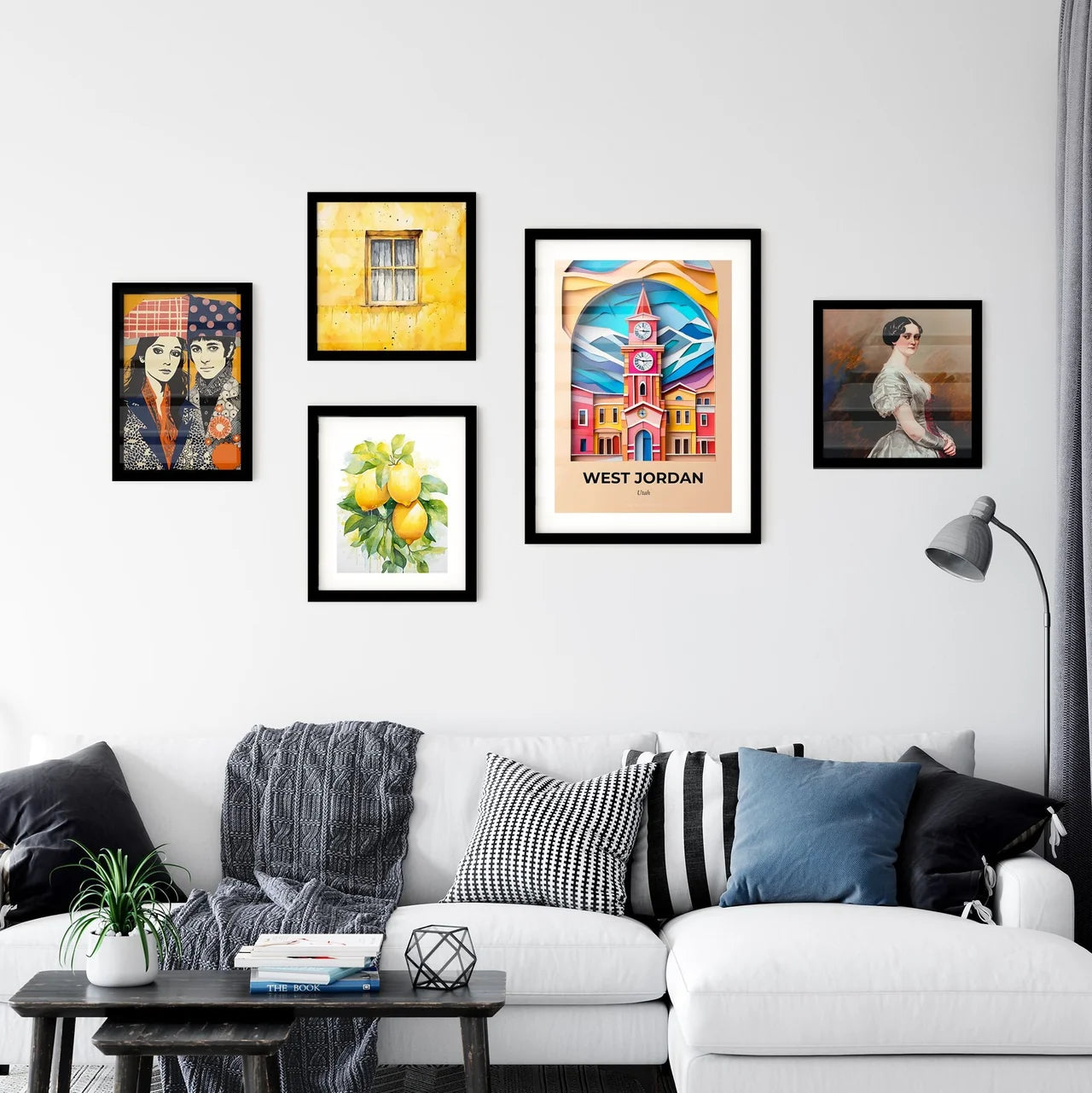 Vivid West Jordan, Utah, Premium Framed Prints