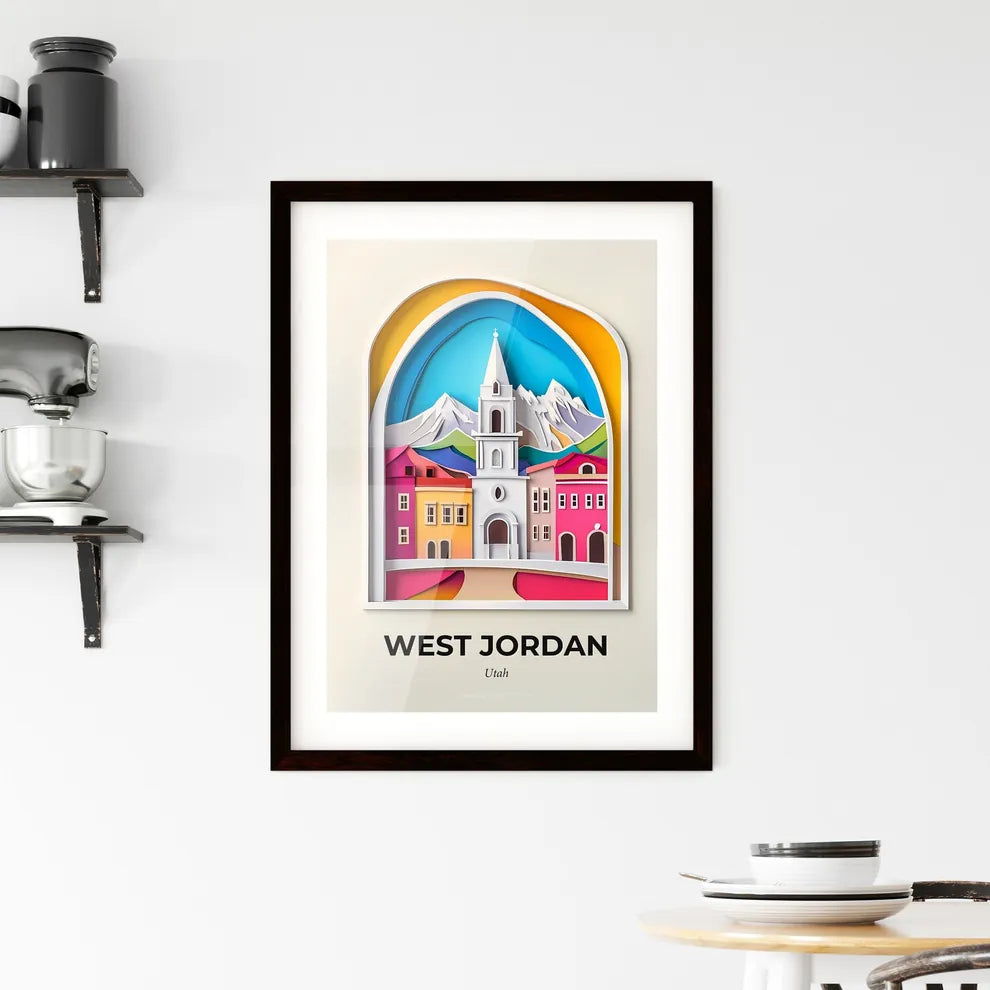Vivid West Jordan, Utah, Framed Wall Art