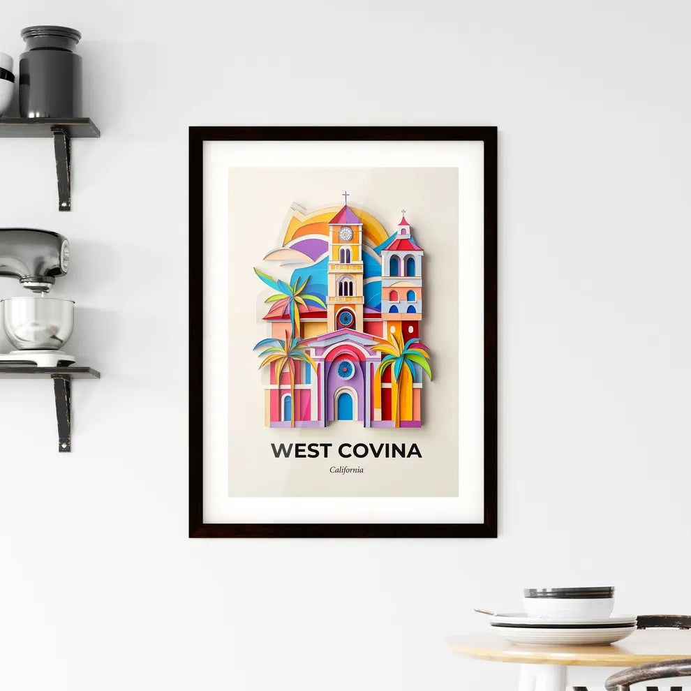 Vivid West Covina, California, Framed Wall Art