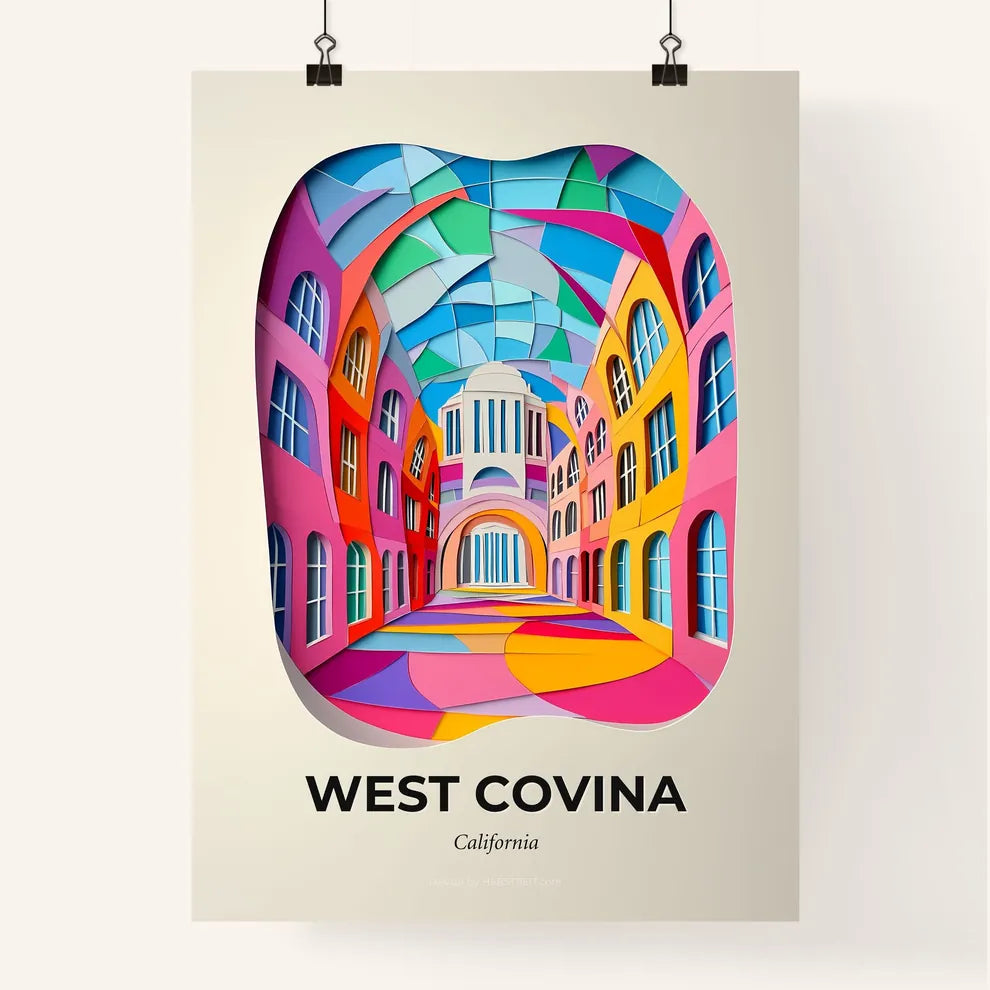 Vivid West Covina, California, Colorful Poster