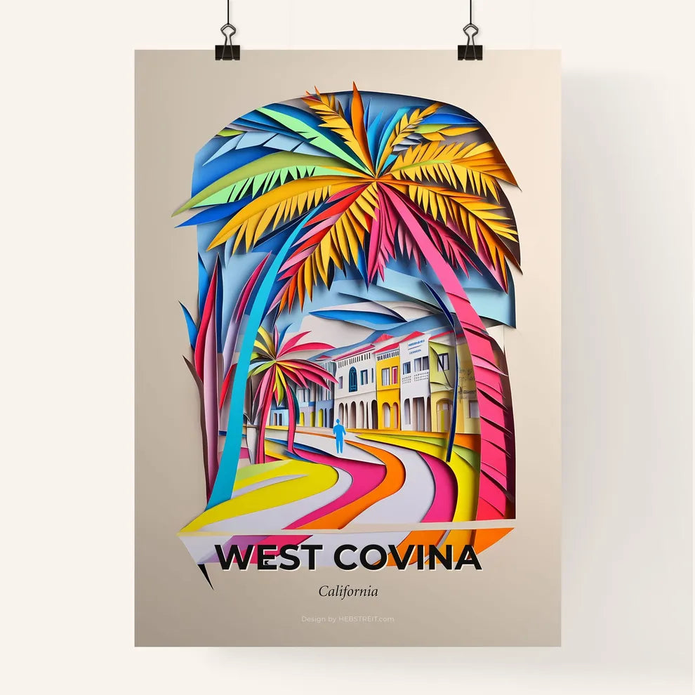 Vivid West Covina, California, Colorful Poster