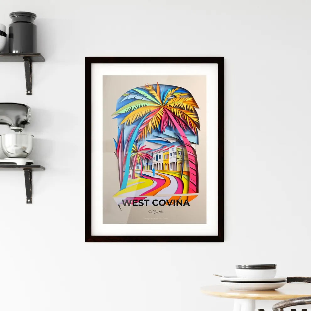 Vivid West Covina, California, Framed Wall Art