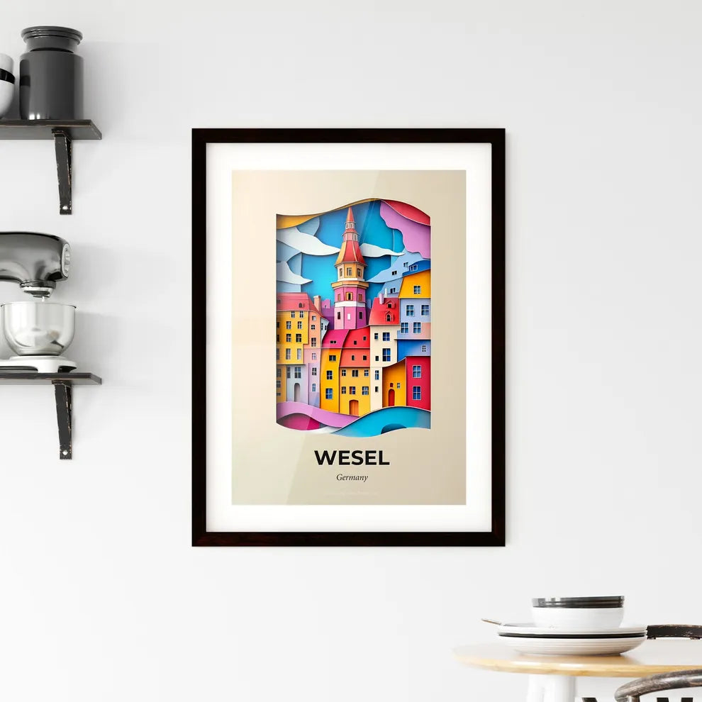 Vivid Wesel, Germany, Framed Wall Art