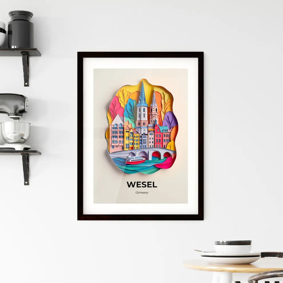 Vivid Wesel, Germany, Framed Wall Art