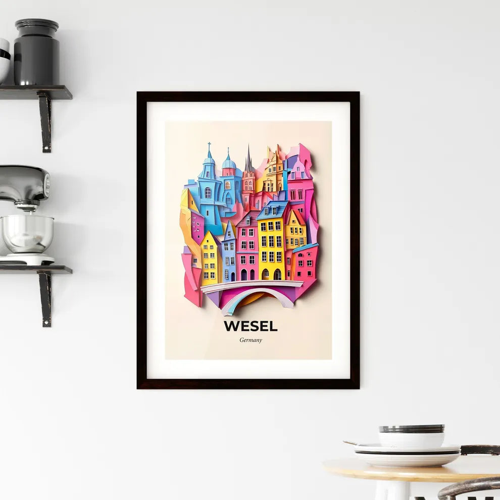 Vivid Wesel, Germany, Framed Wall Art