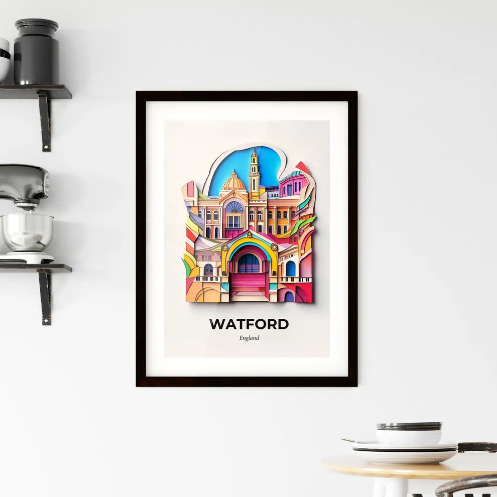 Vivid Watford, England, Framed Wall Art