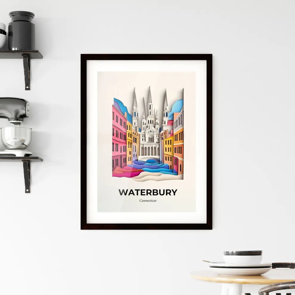 Vivid Waterbury, Connecticut, Framed Wall Art