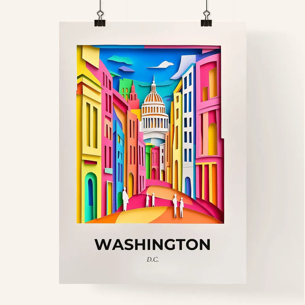 Vivid Washington, D.C., Colorful Poster