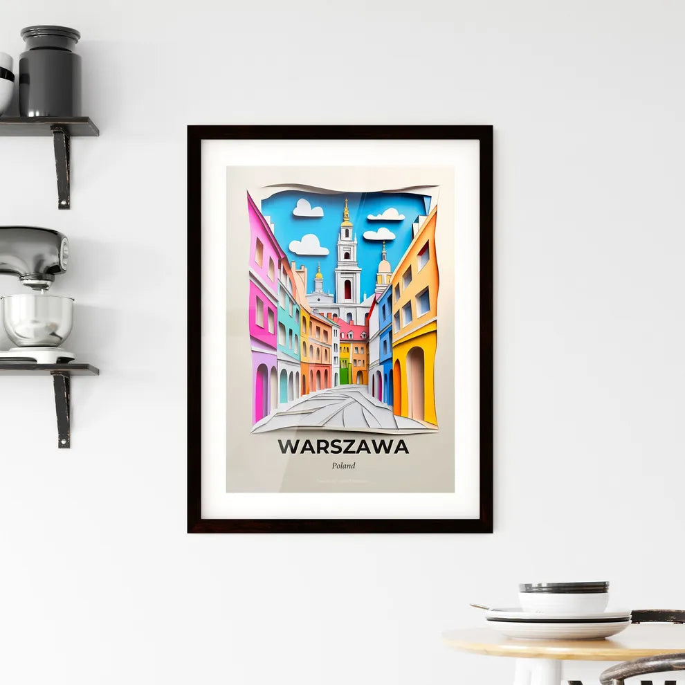 Vivid Warsaw, Poland, Framed Wall Art