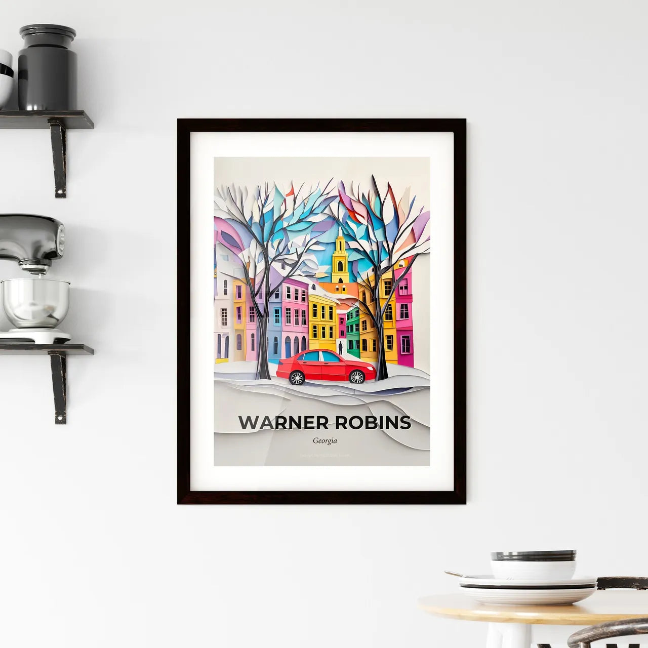 Vivid Warner Robins, Georgia, Framed Wall Art