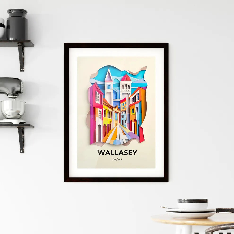 Vivid Wallasey, England, Framed Wall Art