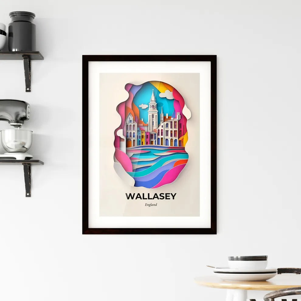 Vivid Wallasey, England, Framed Wall Art