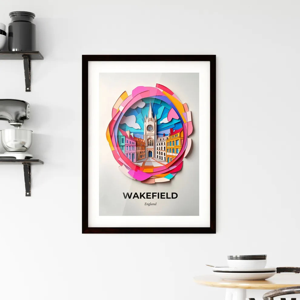 Vivid Wakefield, England, Framed Wall Art