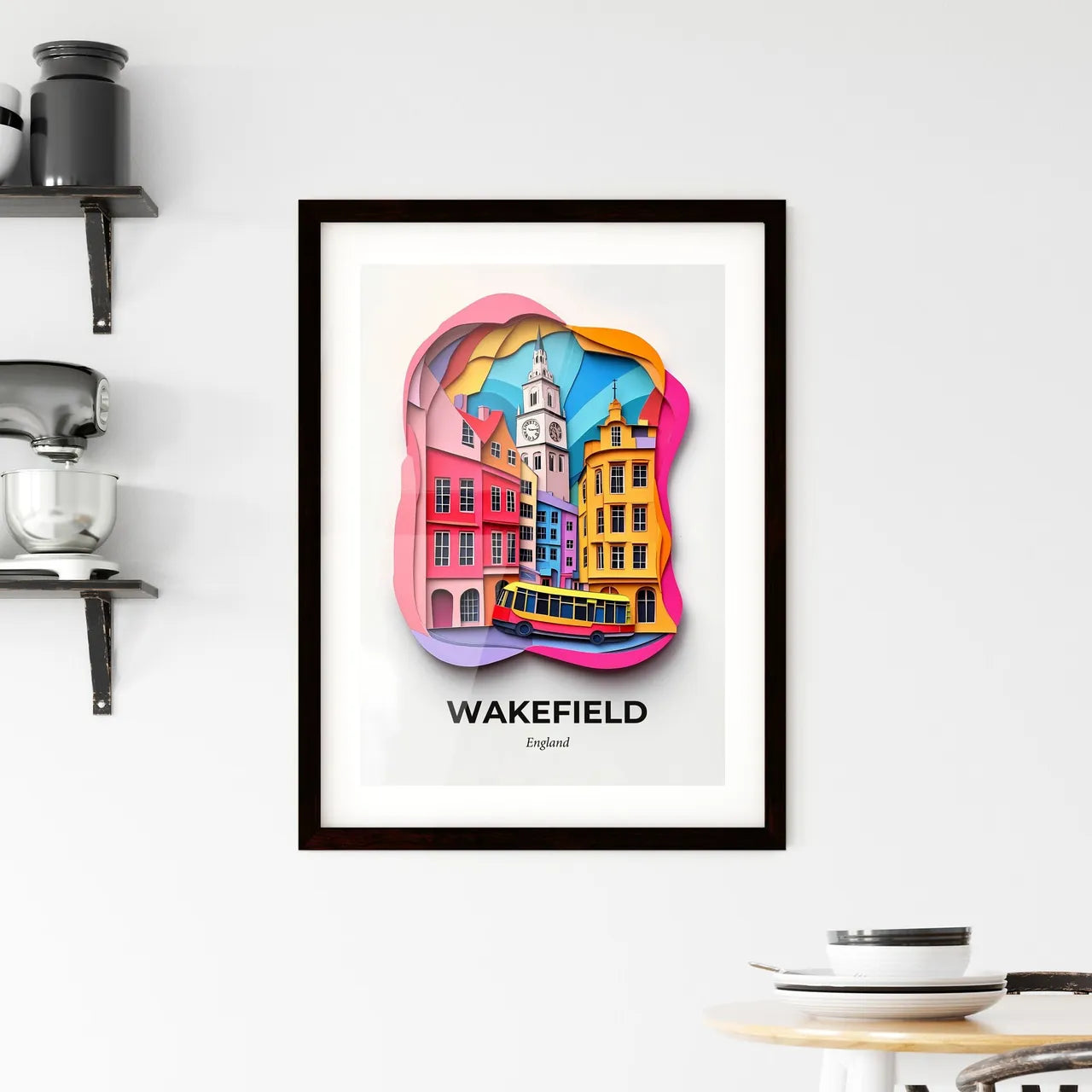 Vivid Wakefield, England, Framed Wall Art
