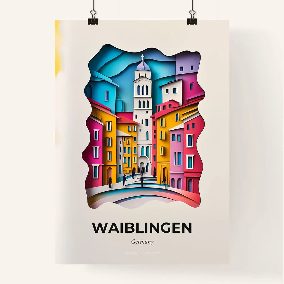 Vivid Waiblingen, Germany, Colorful Poster