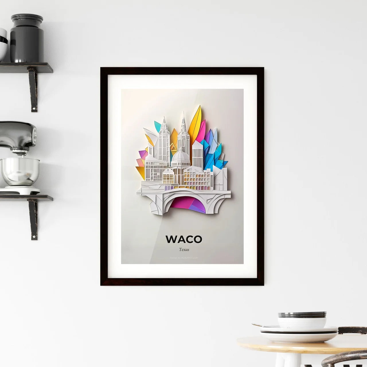 Vivid Waco, Texas, Framed Wall Art