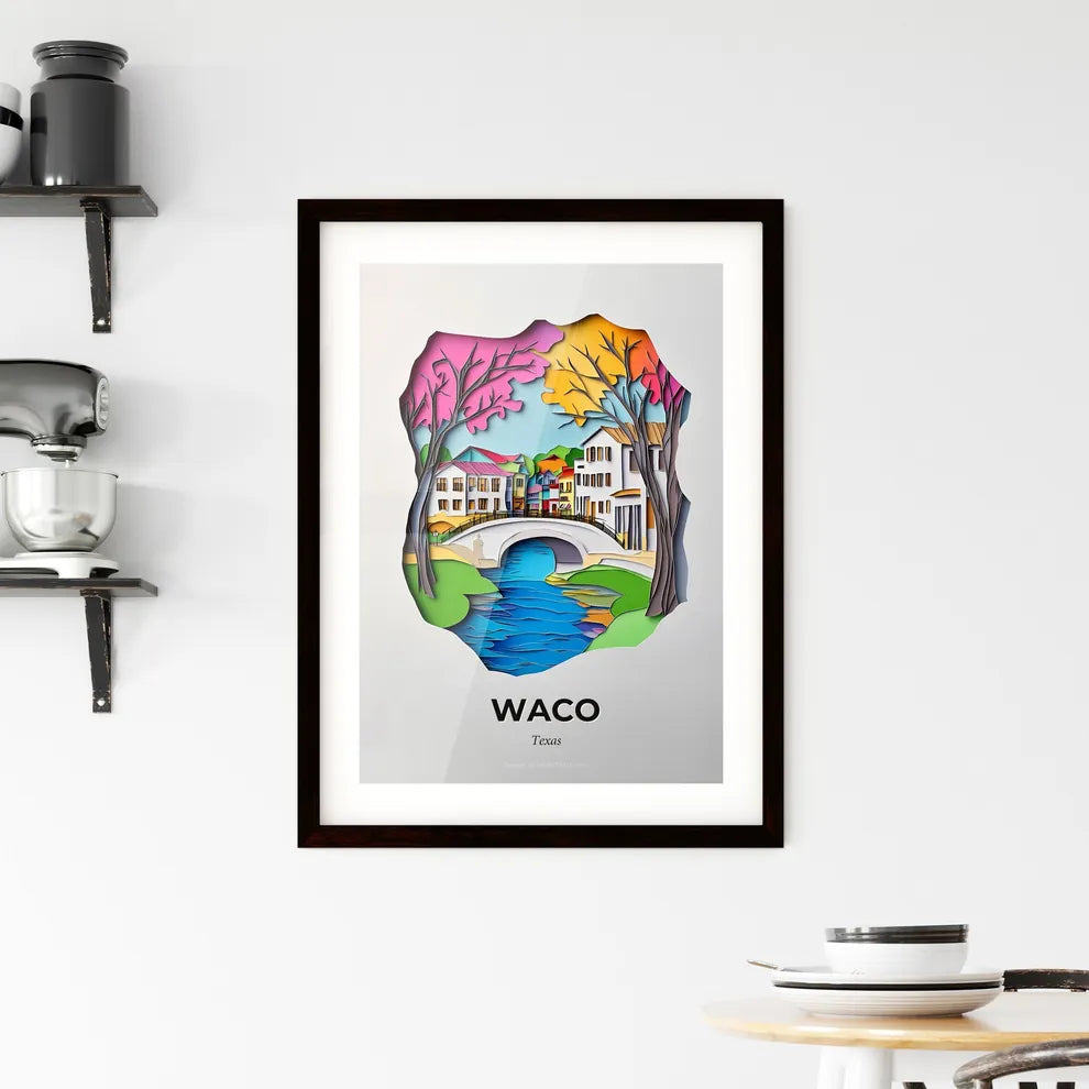 Vivid Waco, Texas, Framed Wall Art