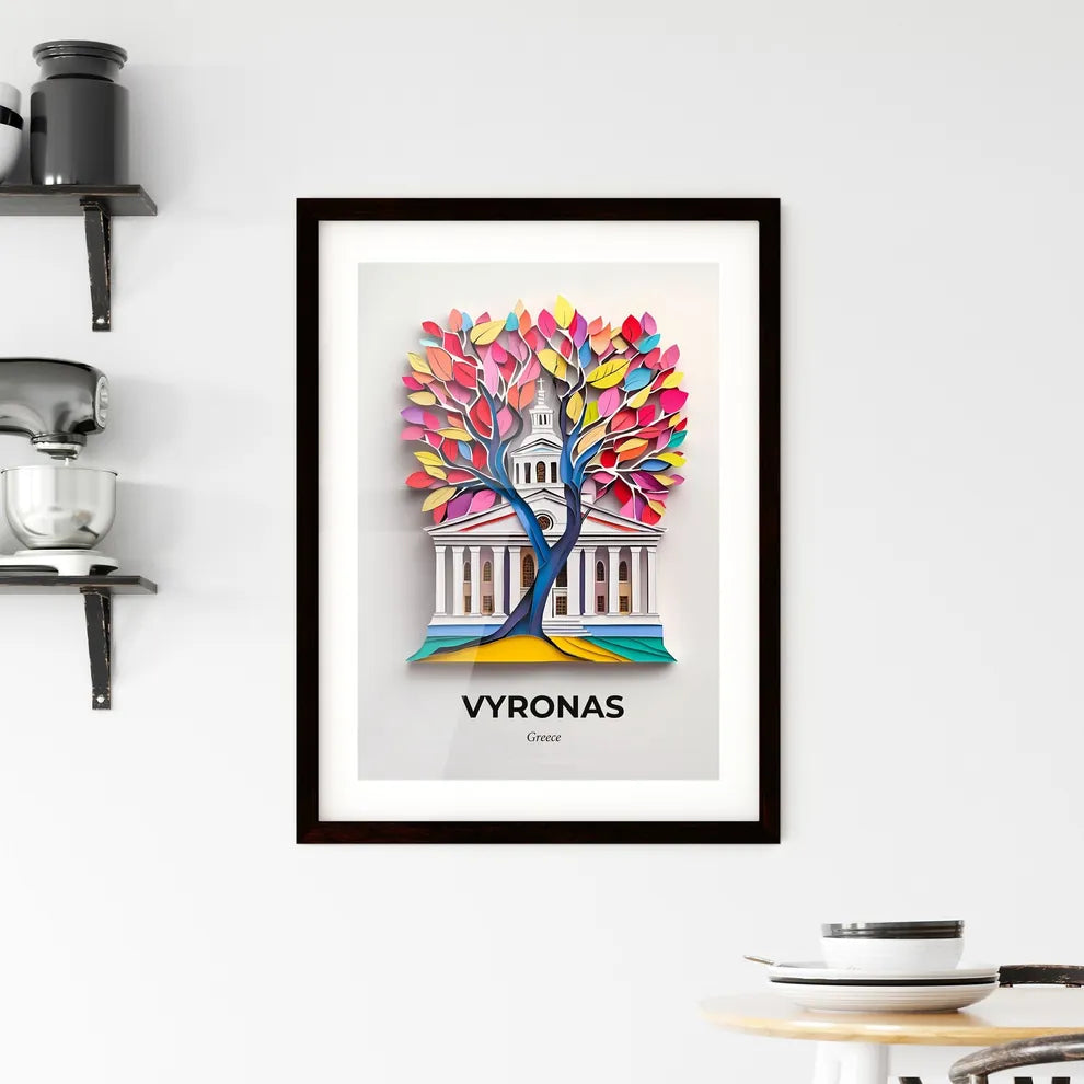 Vivid Vyronas, Greece, Framed Wall Art