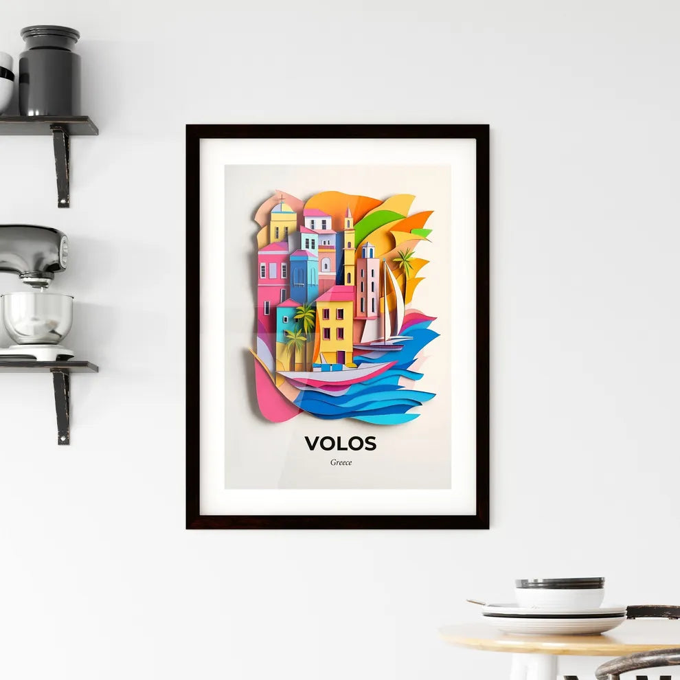 Vivid Volos, Greece, Framed Wall Art
