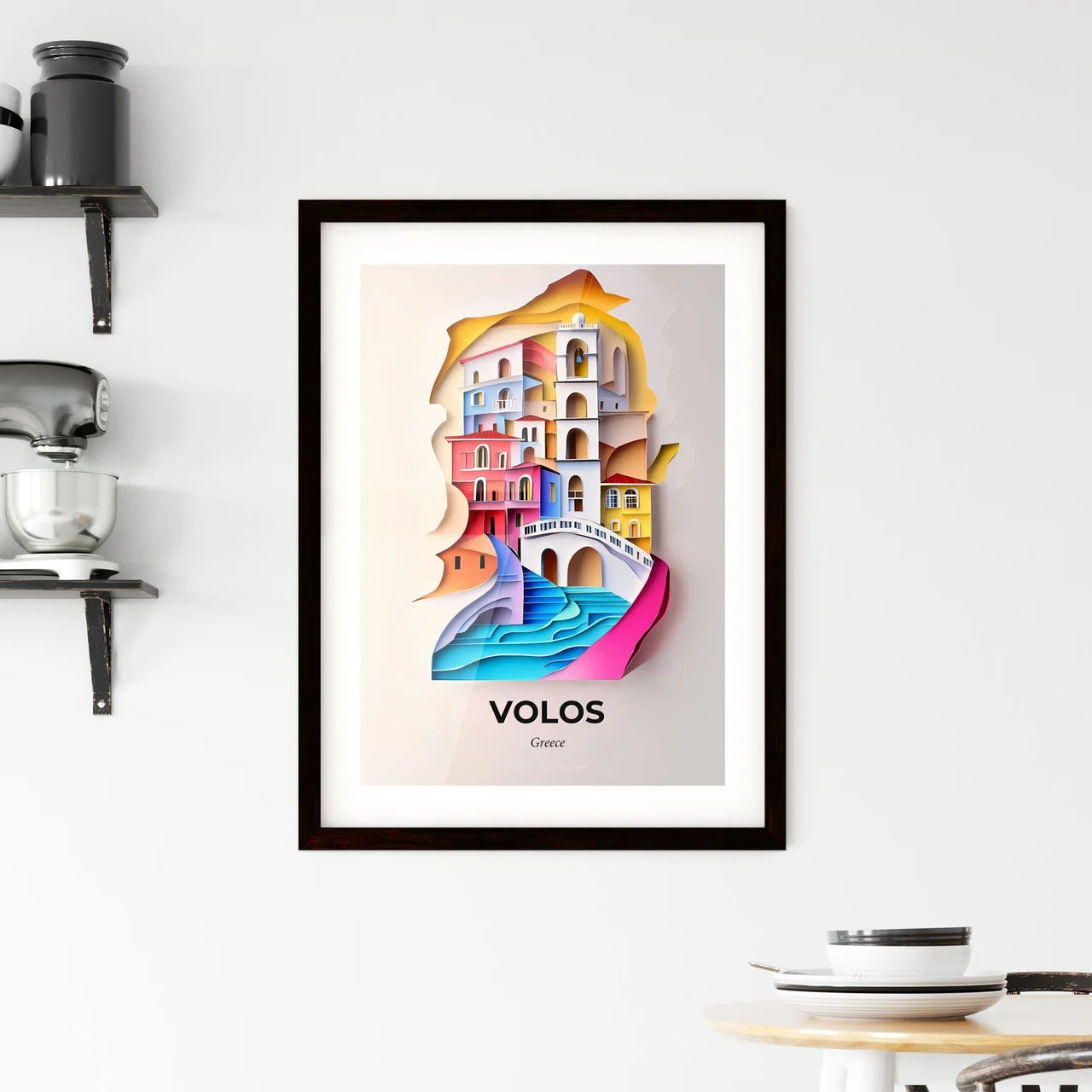 Vivid Volos, Greece, Framed Wall Art