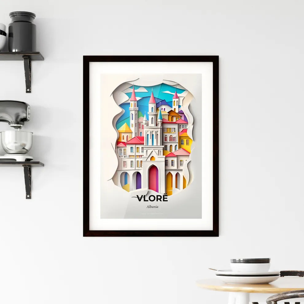 Vivid Vlorë, Albania, Framed Wall Art