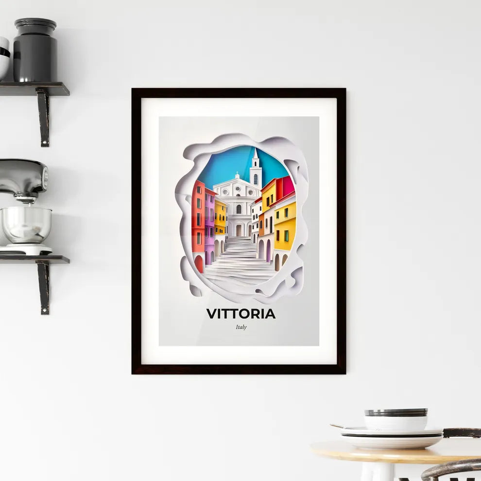 Vivid Vittoria, Italy, Framed Wall Art