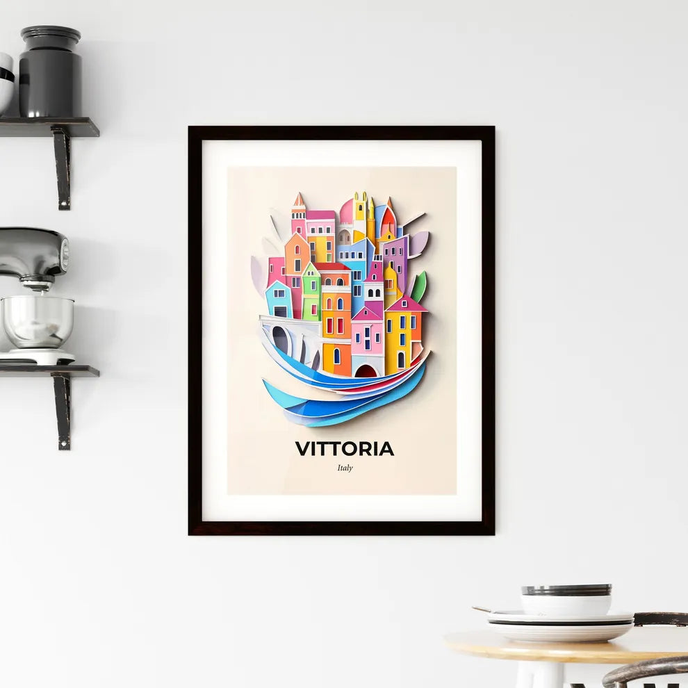 Vivid Vittoria, Italy, Framed Wall Art
